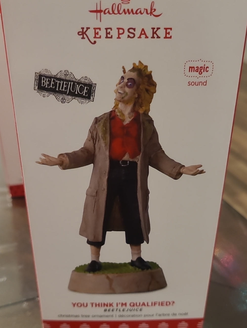 New In Box Beetlejuice Hallmark Ornament
